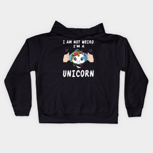 Cute Unicorn Funny Saying Pretty Rainbow Colors Fairytale Kids Hoodie